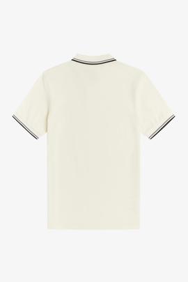 Polo Fred Perry Icónico Blanco Para Hombre