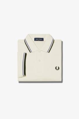 Polo Fred Perry Icónico Blanco Para Hombre