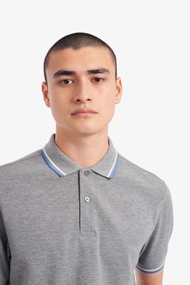 Polo Fred Perry Icónico Gris Para Hombre