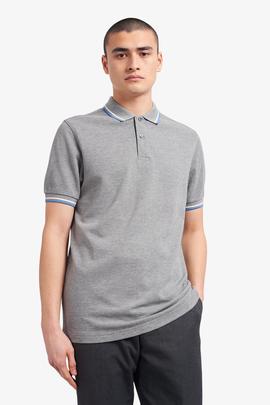 Polo Fred Perry Icónico Gris Para Hombre