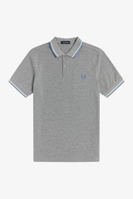 Polo Fred Perry Icónico Gris Para Hombre