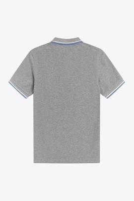 Polo Fred Perry Icónico Gris Para Hombre