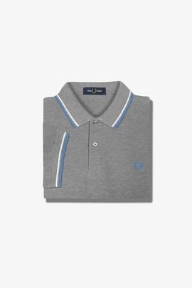 Polo Fred Perry Icónico Gris Para Hombre