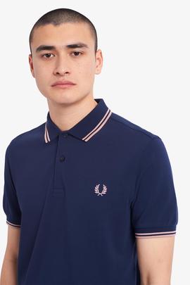 Polo Fred Perry Icónico Azul Para Hombre