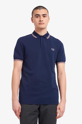 Polo Fred Perry Icónico Azul Para Hombre