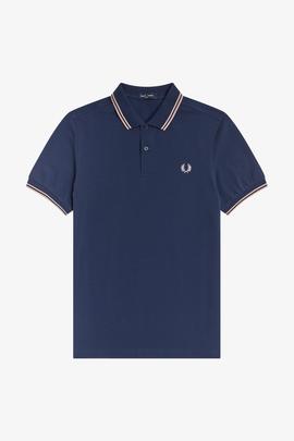 Polo Fred Perry Icónico Azul Para Hombre