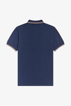 Polo Fred Perry Icónico Azul Para Hombre