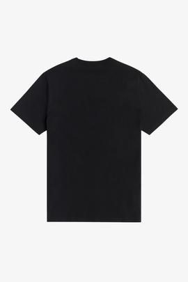 Camiseta Fred Perry Básica Negra Para Hombre