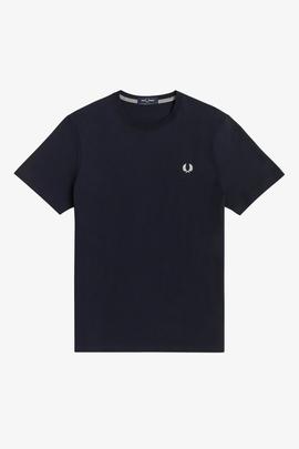 Camiseta Fred Perry Básica Azul Marino Para Hombre