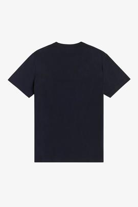 Camiseta Fred Perry Básica Azul Marino Para Hombre