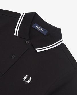 Vestido Fred Perry Piqué Negro Para Mujer