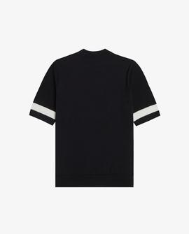 Jersey Fred Perry De Punto Negro Para Mujer