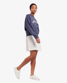 Sudadera Fred Perry Básica Azul Para Mujer