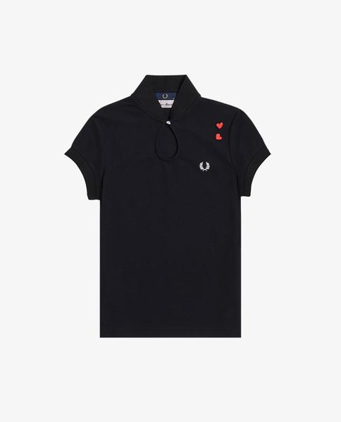 Polo Fred Perry Mao Negro Para Mujer