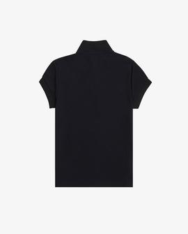 Polo Fred Perry Mao Negro Para Mujer