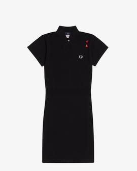 Vestido Fred Perry Amy Winehouse Negro Para Mujer