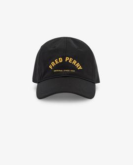 Gorra Fred Perry Sportswear Bordado Negro Para Hombre
