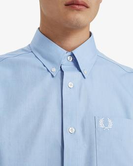 Camisa Fred Perry Oxford Clásico Azul Para Hombre