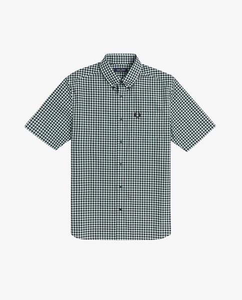 Camisa Fred Perry Vichy Azul Para Hombre