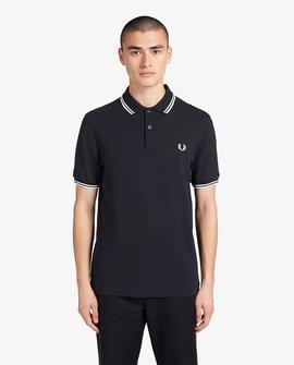 Polo Fred Perry Icónico Azul Marino Para Hombre