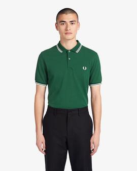 Polo Fred Perry Icónico Verde Para Hombre