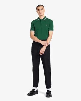 Polo Fred Perry Icónico Verde Para Hombre