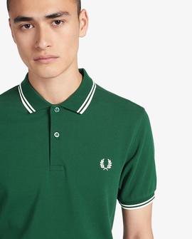 Polo Fred Perry Icónico Verde Para Hombre