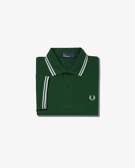 Polo Fred Perry Icónico Verde Para Hombre