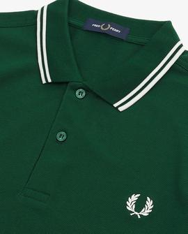 Polo Fred Perry Icónico Verde Para Hombre