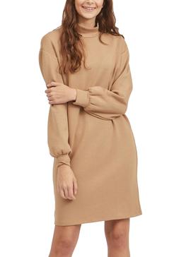 Vestido Vila Sif Roll Neck Tostado Para Mujer