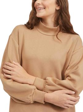 Vestido Vila Sif Roll Neck Tostado Para Mujer