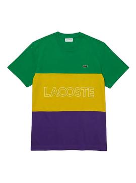 Camiseta Lacoste TH7059 Multicolor Para Hombre