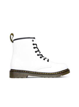 Botas Dr. Martens 1460 Charol Blanco Para Niños