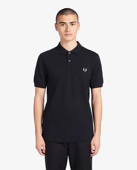 Polo Fred Perry Básico Liso Azul Marino Para Hombre