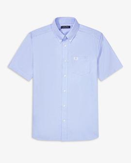 Camisa Fred Perry Oxford Clásica Azul Para Hombre