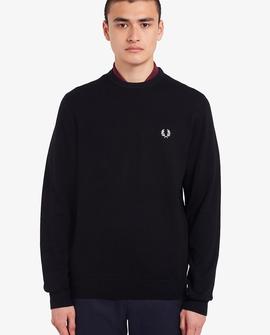 Jersey Fred Perry Clásico Negro Para Hombre