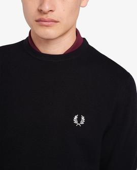 Jersey Fred Perry Clásico Negro Para Hombre