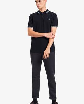 Polo Fred Perry Icónico Azul Marino y Blanco Para Hombre