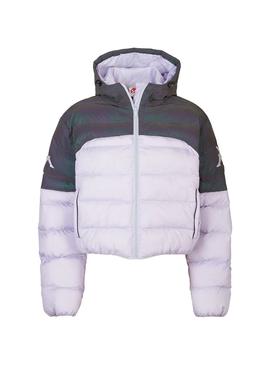 Chaqueta Kappa Fauniel Acolchada Lila Para Mujer