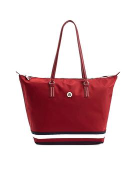 Bolso Tommy Hilfiger Poppy Tote Corp Rojo Mujer