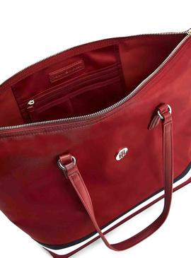 Bolso Tommy Hilfiger Poppy Tote Corp Rojo Mujer