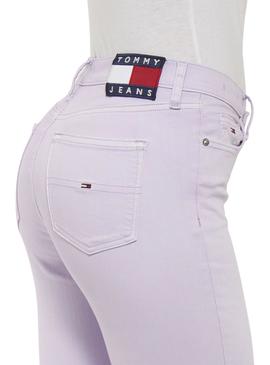 Pantalon Vaquero Tommy Jeans Nora Lila Mujer