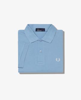 Polo Fred Perry Básico Azul Claro Para Hombre