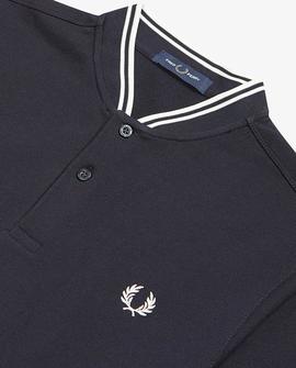 Polo Fred Perry Tipo Bómber Azul Para Hombre