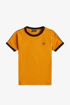 Camiseta Fred Perry Cinta Deportiva Amarilo Para Niño