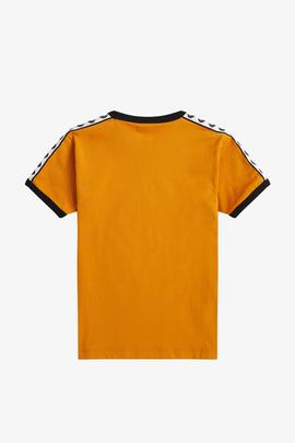 Camiseta Fred Perry Cinta Deportiva Amarilo Para Niño