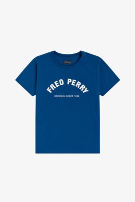 Camiseta Fred Perry Sportswear Azul Para Niño