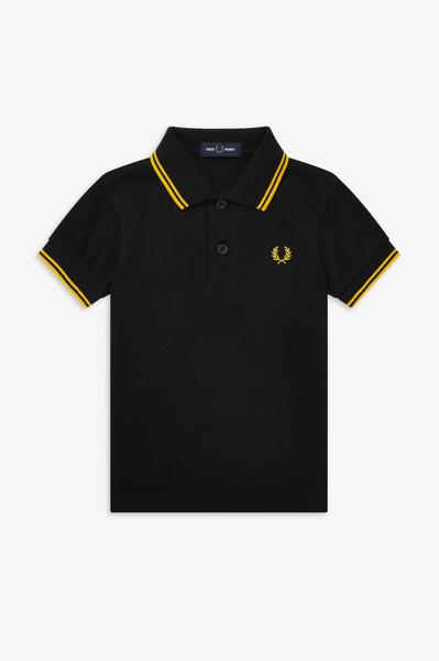 Polo Fred Perry Icónico Negro Para Bebé