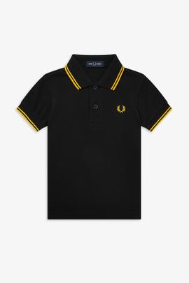 Polo Fred Perry Icónico Negro Para Bebé