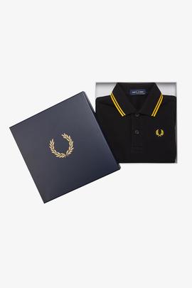 Polo Fred Perry Icónico Negro Para Bebé